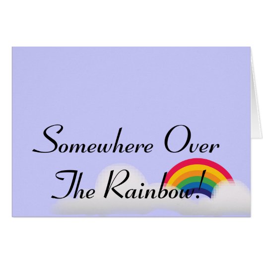 Somewhere Over The Rainbow!-Customize Cards (Front Horizontal)