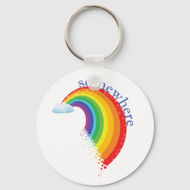 Somewhere Over the Rainbow Keychain (Front)