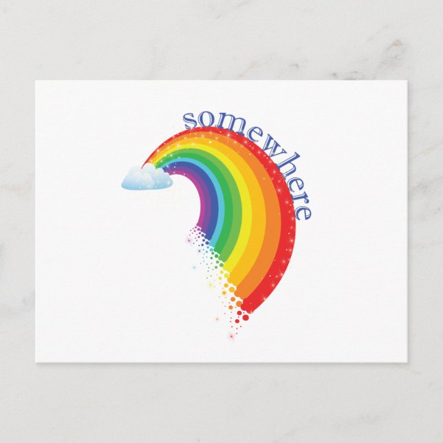 Somewhere Over the Rainbow Postcard (Front)