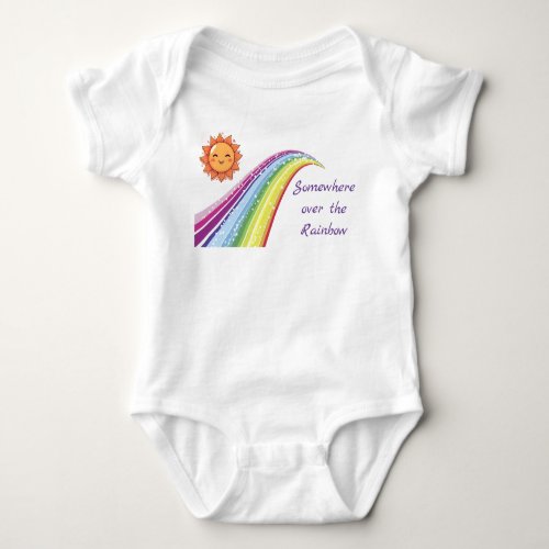 Somewhere over the rainbow Romper design Baby Body