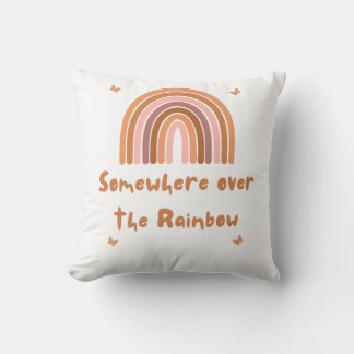 Somewhere over the Rainbow Throw Pillow