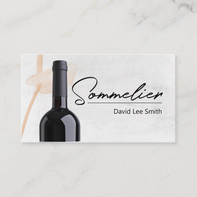 Sommelier Business Card (Front)