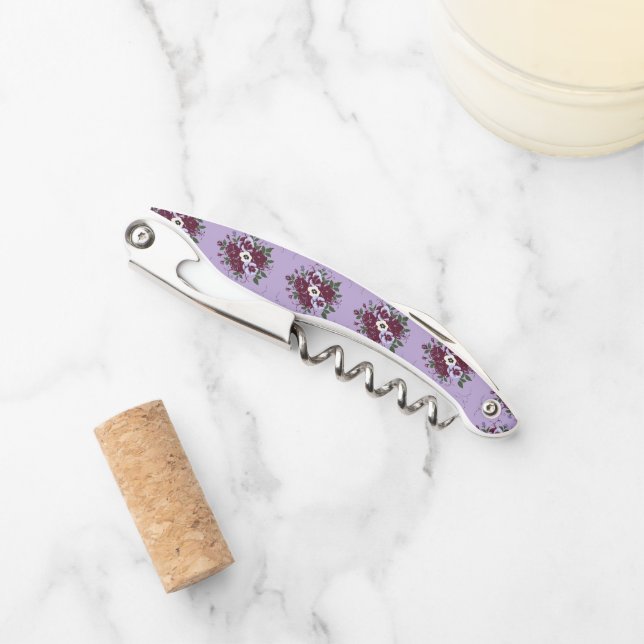 Sommelier Corkscrew Violet Bouquet (Front)