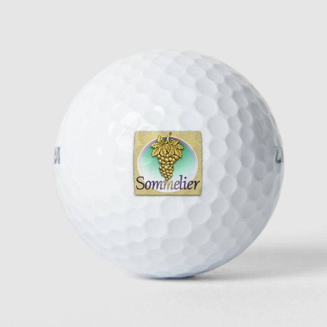 Sommelier Symbol Golf Balls (Front)