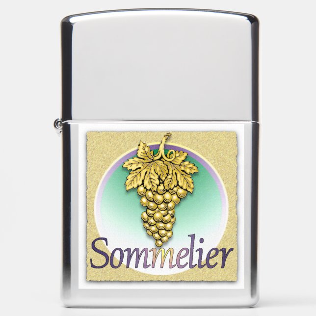 Sommelier Symbol Zippo Lighter (Front)