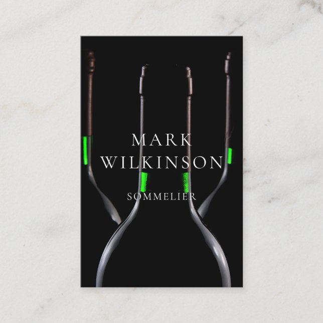 Sommelier wine expert business card (Front)