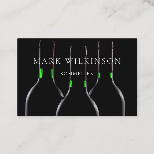 Sommelier wine expert business card (Front)