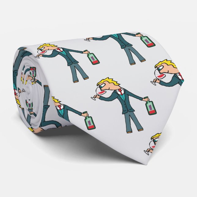 Sommelier Wine Tasting Neck Tie (Rolled)