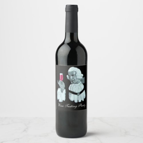 SOMMELIER WINE TASTING  PARTYBlack Wine Label