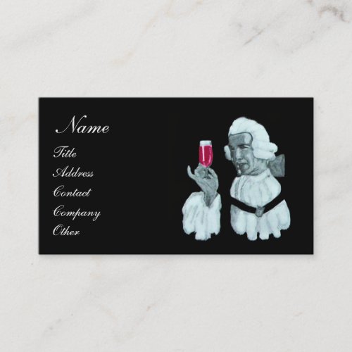 SOMMELIER WINE TASTING  PARTYRED WAX SEAL BUSINESS CARD