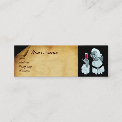 SOMMELIER WINE TASTING  PARTYRED WAX SEAL MINI BUSINESS CARD