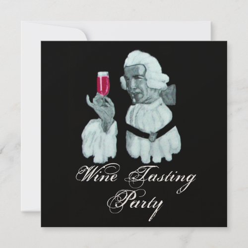 SOMMELIER WINE TASTING PARTY White Champagne Invitation