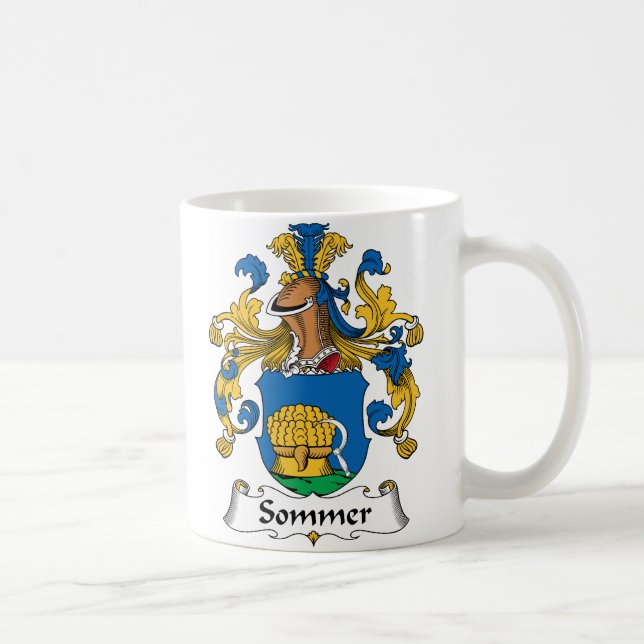 Sommer Family Crest Coffee Mug (Right)