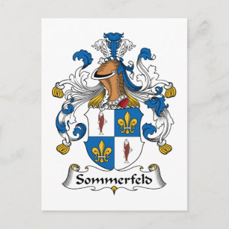 Sommerfeld Family Crest Postcard