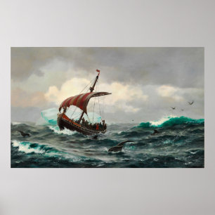 Sommernat under den Grønlandske Kyst circa Aar 100 Poster