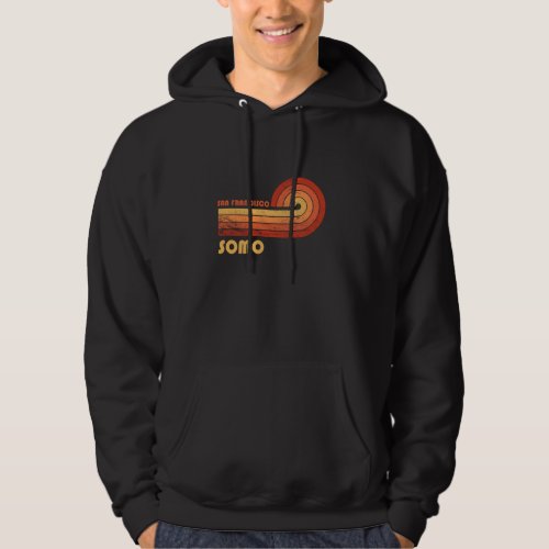 SoMo San Francisco California Retro Vintage Hoodie