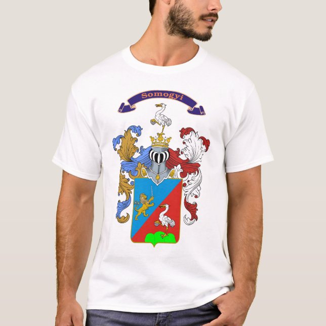 Somogyi Family Hungarian Crest T-Shirt (Front)