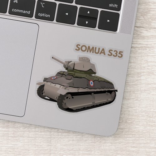 SOMUA S35 WW2 French Tank Sticker
