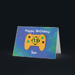 Son 13 Year Old Birthday Gamer Controller Card<br><div class="desc">On the celebration of your dearest son’s 13th birthday that will be happening very soon,  you can surprise the your gamer with this cute and colorful game controller card to greet him on his very special day. He will definitely love to get this one from you.</div>