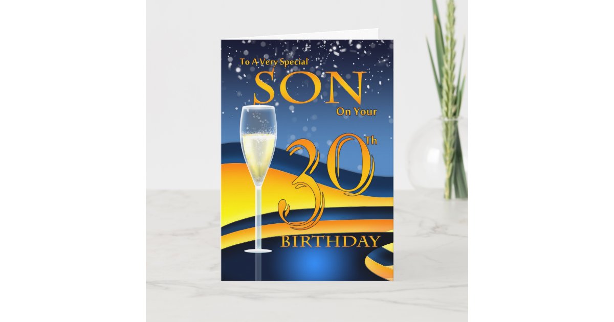 Son 30th Birthday Greeting Card Special Son