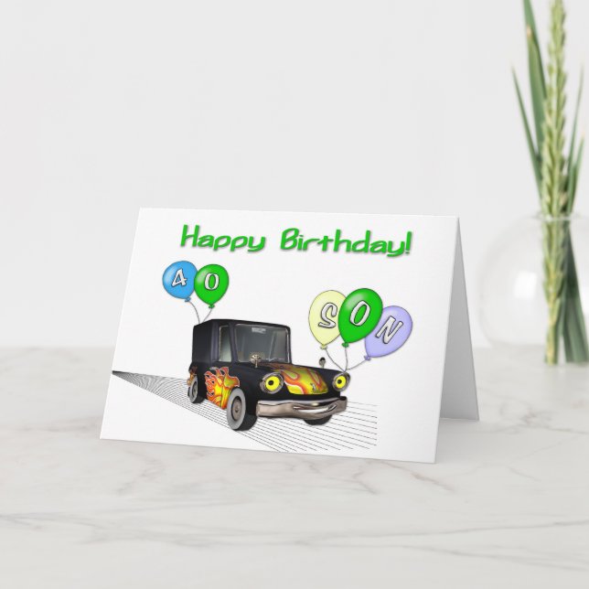 Son 40th Birthday Card (Front)