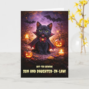 Son and Daughter in Law Happy Halloween Cute Card