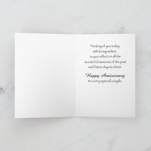 Son and Daughter in Law Wedding Anniversary Card Zazzle