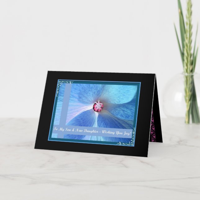 Son and Daughter-in-Law -  Wedding Congratulations Card (Front)