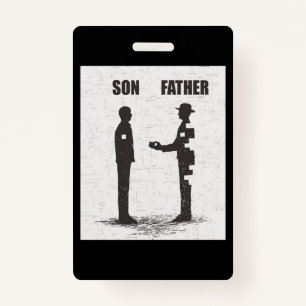 Son And Father Badge