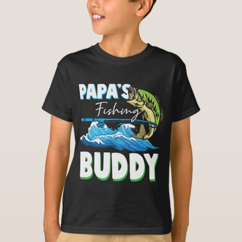Son and Father Fishing Buddy Fly Fisherman Dad T_Shirt