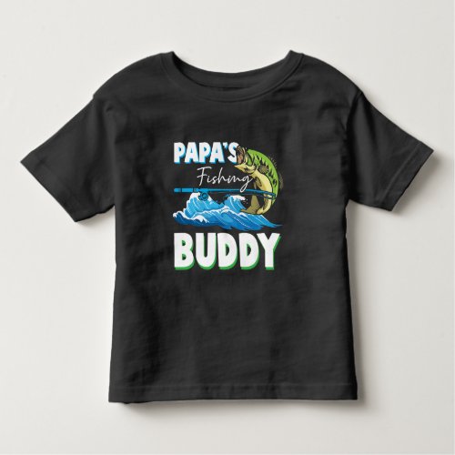 Son and Father Fishing Buddy Fly Fisherman Dad Toddler T_shirt