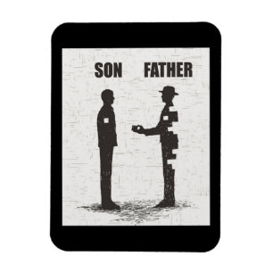 Son And Father Magnet