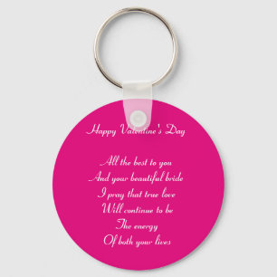 Son and wife Valentine's day Keychain