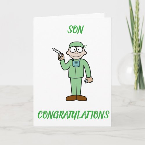 SON BECOMES DOCTOR SO PROUD CARD