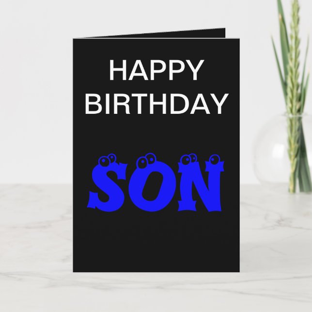 SON BIRTHDAY CARD (Front)