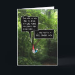 Son Birthday, Humorous Gnome in Forest Card<br><div class="desc">This funny birthday card for your son features a cartoon illustrated gnome with a white,  bushy beard and pointy,  red hat,  behind a bush in a photo of a forest - speaking compliments in a pair of speech bubbles with fun,  hand drawn typeface.</div>