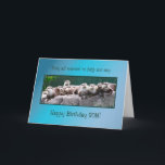 Son Birthday with otters Card<br><div class="desc">A line of otters all wanting to say Happy Birthday. A cute card for an animal lover. See the whole range of cards with this picture in my store</div>