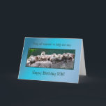 Son Birthday with otters Card<br><div class="desc">A line of otters all wanting to say Happy Birthday. A cute card for an animal lover. See the whole range of cards with this picture in my store</div>