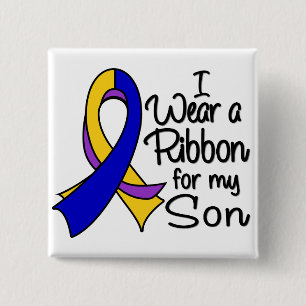 Son - Bladder Cancer Ribbon Pinback Button