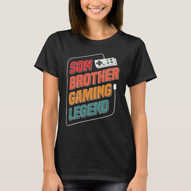 Son Brother Gaming Legend  1 T-Shirt (Front)