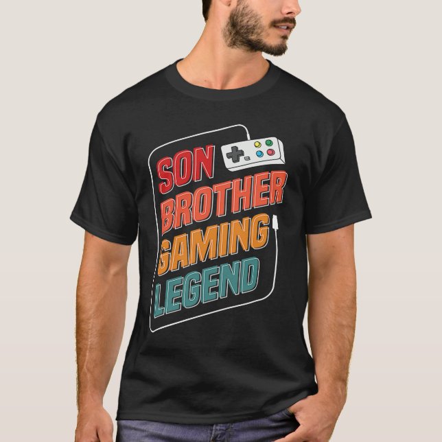 Son Brother Gaming Legend  1 T-Shirt (Front)