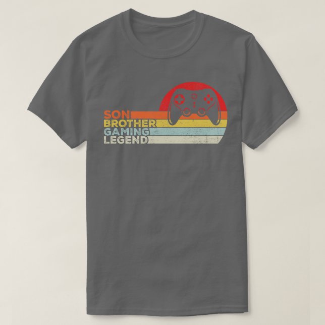 Son Brother GamingFunny Gaming Quote Retro Gift T-Shirt (Design Front)