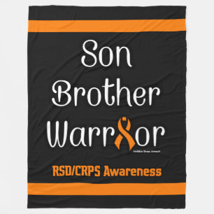 Son Brother Warrior...RSD/CRPS Fleece Blanket