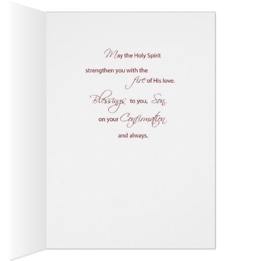 Son Confirmation Red Fire (Inside (Right))