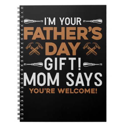 Son Daughter Funny Fathers Day Surprise Notebook