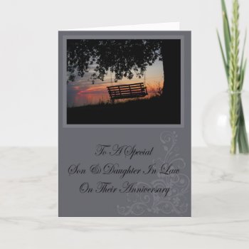 Son & Daughter In Law Anniversary Card by freespiritdesigns at Zazzle