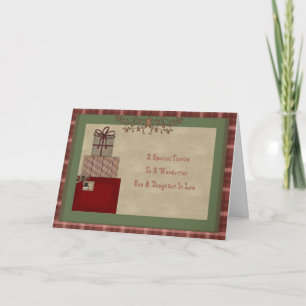 Son & Daughter In Law Christmas Gift Thank You Card
