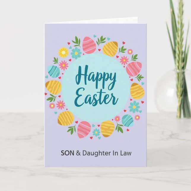 Son Daughter In Law Easter Card (Front)
