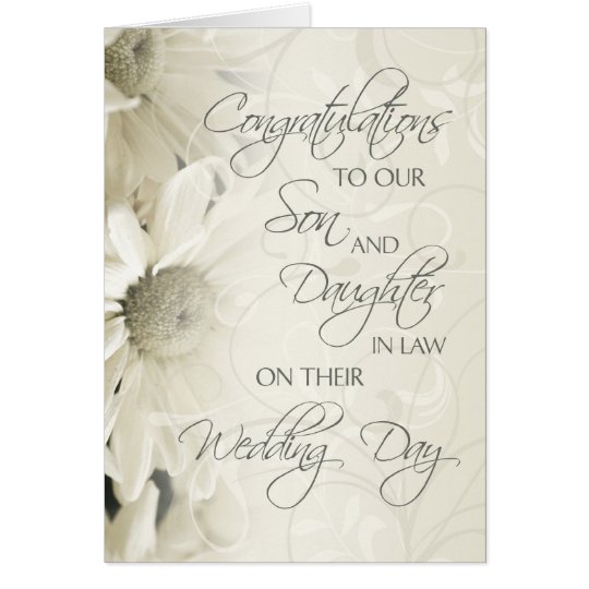 Son Daughter In Law Wedding Congratulations Card