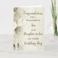 Son & Daughter in Law Wedding Day Congratulations